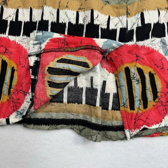 Scoop Faux Wrap Mini Skirt Womens Size Medium Multi Color Pattern - Picture 7 of 7